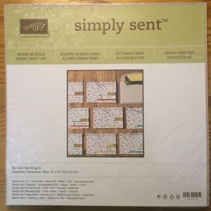 Stampin Up “Good As Gold” DIY Greeting Card Kit-Stampin Up 8 cards/envelopes